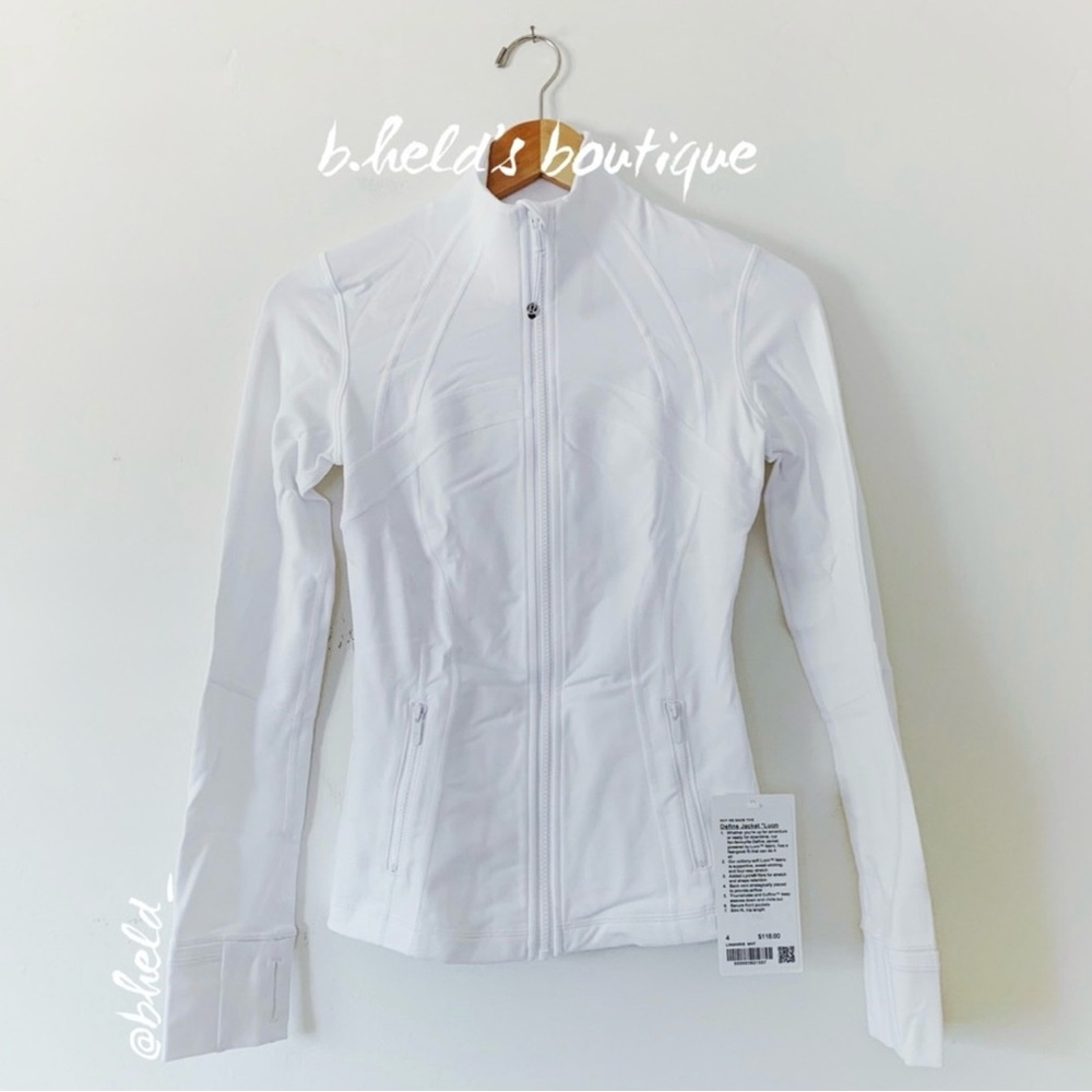 lululemon Define Jacket *Luon in White Size 4 Brand New NWT